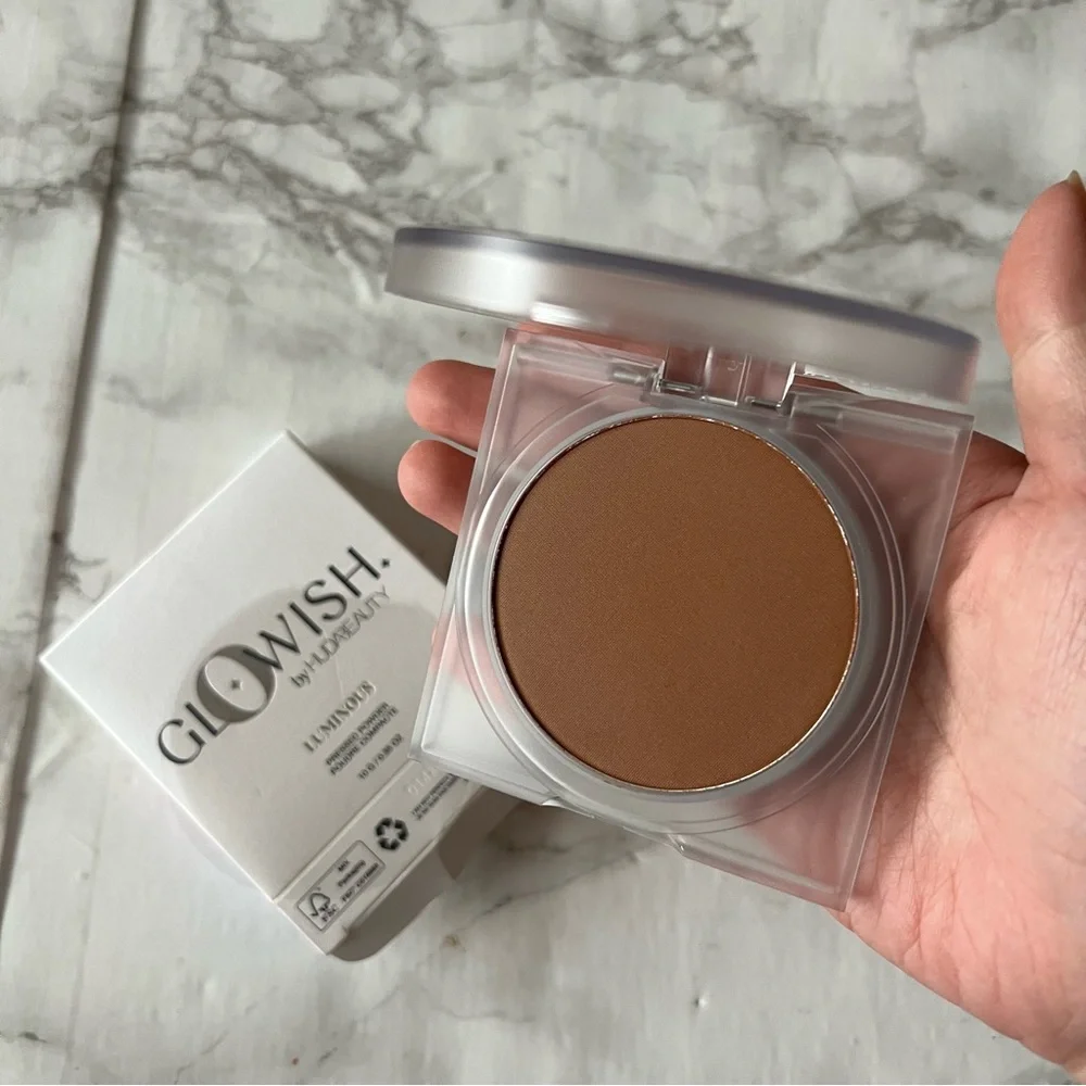 huda beauty glowish luminous pressed powder 11 deep bundle of 2